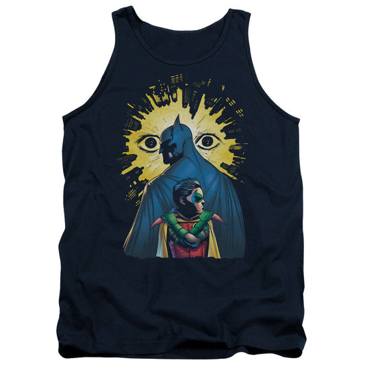 Batman Watchers Mens Tank Top Shirt Navy Blue Officially Licensed