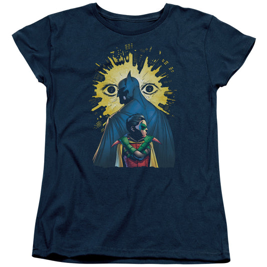 Batman Watchers Womens T Shirt Navy Blue Officially Licensed