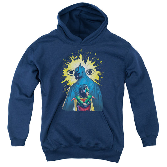 Batman Watchers Kids Youth Hoodie Navy Blue Officially Licensed
