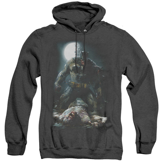 Batman Mudhole Heather Mens Hoodie Black Officially Licensed