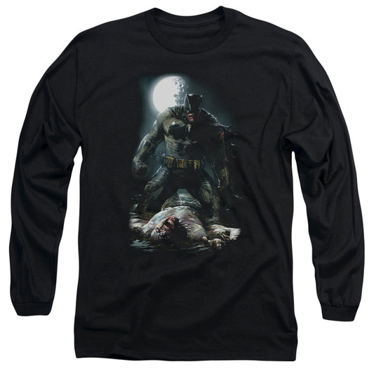 Batman Mudhole Mens Long Sleeve Shirt Black Officially Licensed