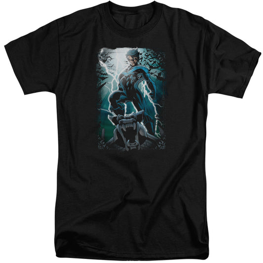 Batman Night Light Mens Tall T Shirt Black Officially Licensed
