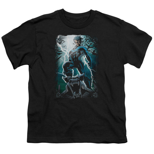 Batman Night Light Kids Youth T Shirt Black Officially Licensed