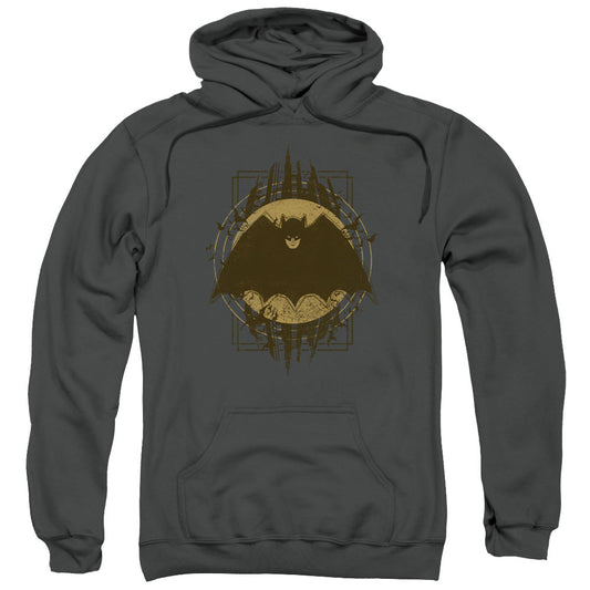 Batman Batman Crest Mens Hoodie Charcoal Officially Licensed