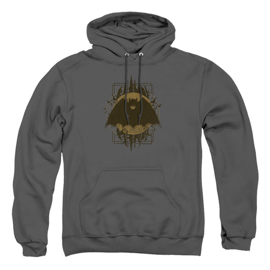 Batman Batman Crest Mens Hoodie Charcoal Officially Licensed