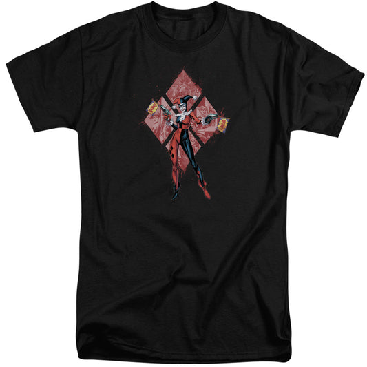 Batman Harley Quinn (Diamonds) Mens Tall T Shirt Black Officially Licensed