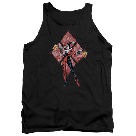 Batman Harley Quinn (Diamonds) Mens Tank Top Shirt Black Officially Licensed