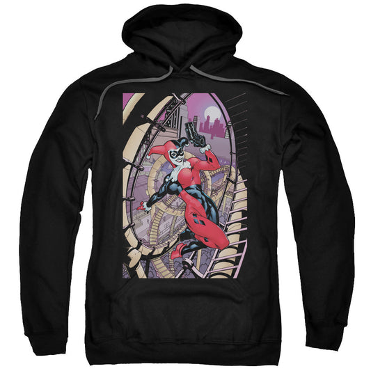 Batman Harley First Mens Hoodie Black Officially Licensed