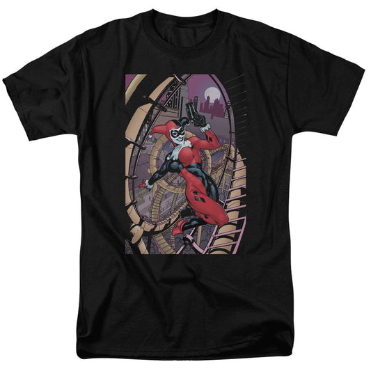Batman Harley First Mens T Shirt Black Officially Licensed