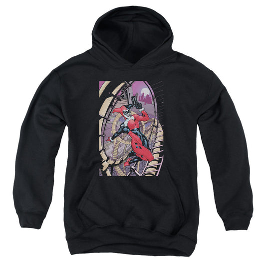 Batman Harley First Kids Youth Hoodie Black Officially Licensed