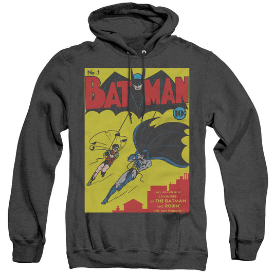 Batman Batman First Heather Mens Hoodie Black Officially Licensed