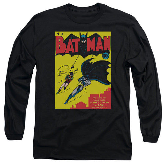 Batman Batman First Mens Long Sleeve Shirt Black Officially Licensed