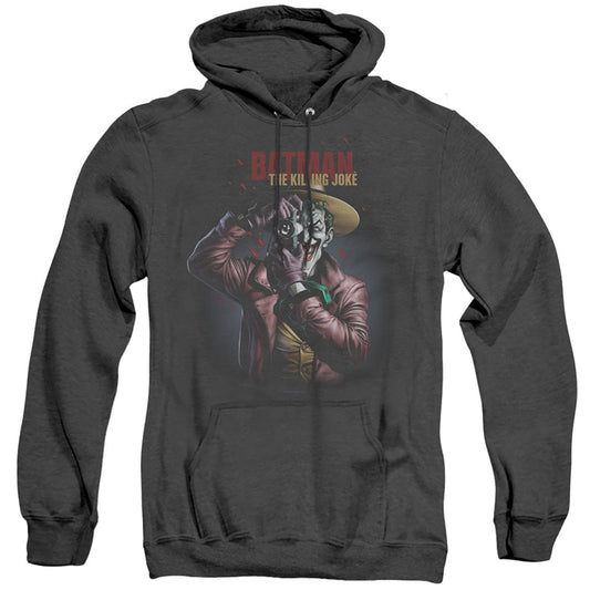 Batman Killing Joke Camera Heather Mens Hoodie Black Officially Licensed