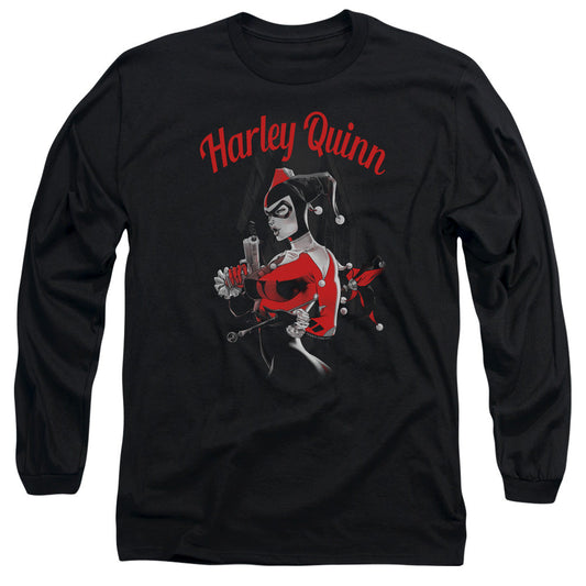 Batman Spring Gun Mens Long Sleeve Shirt Black Officially Licensed