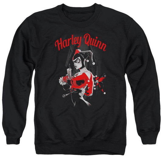 Batman Spring Gun Mens Crewneck Sweatshirt Black