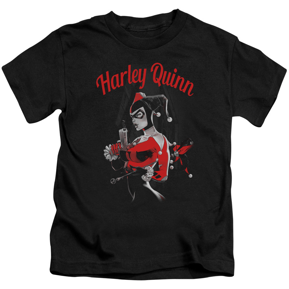 Batman Spring Gun Juvenile Kids Youth T Shirt Black Officially Licensed