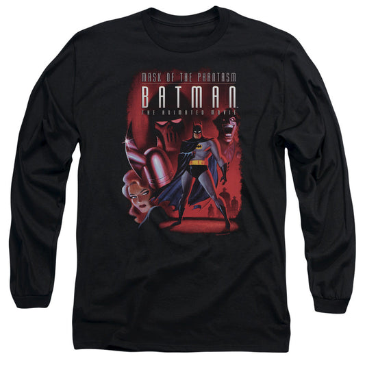 Batman Phanta Cover Mens Long Sleeve Shirt Black Officially Licensed