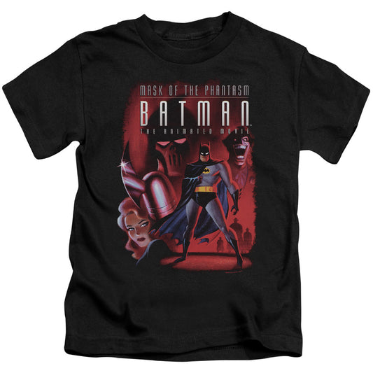 Batman Phanta Cover Juvenile Kids Youth T Shirt Black Officially Licensed