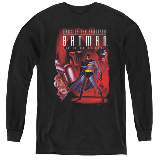 Batman Phanta Cover Long Sleeve Kids Youth T Shirt Black Officially Licensed