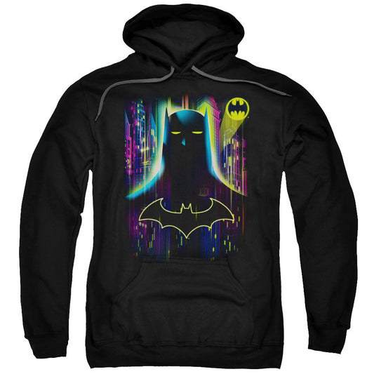 Batman Knight Lights Mens Hoodie Black Officially Licensed