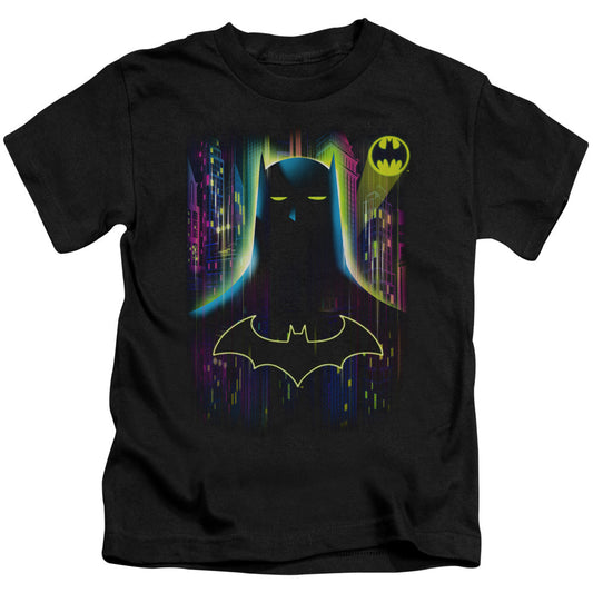Batman Knight Lights Juvenile Kids Youth T Shirt Black Officially Licensed