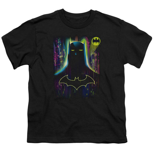 Batman Knight Lights Kids Youth T Shirt Black Officially Licensed