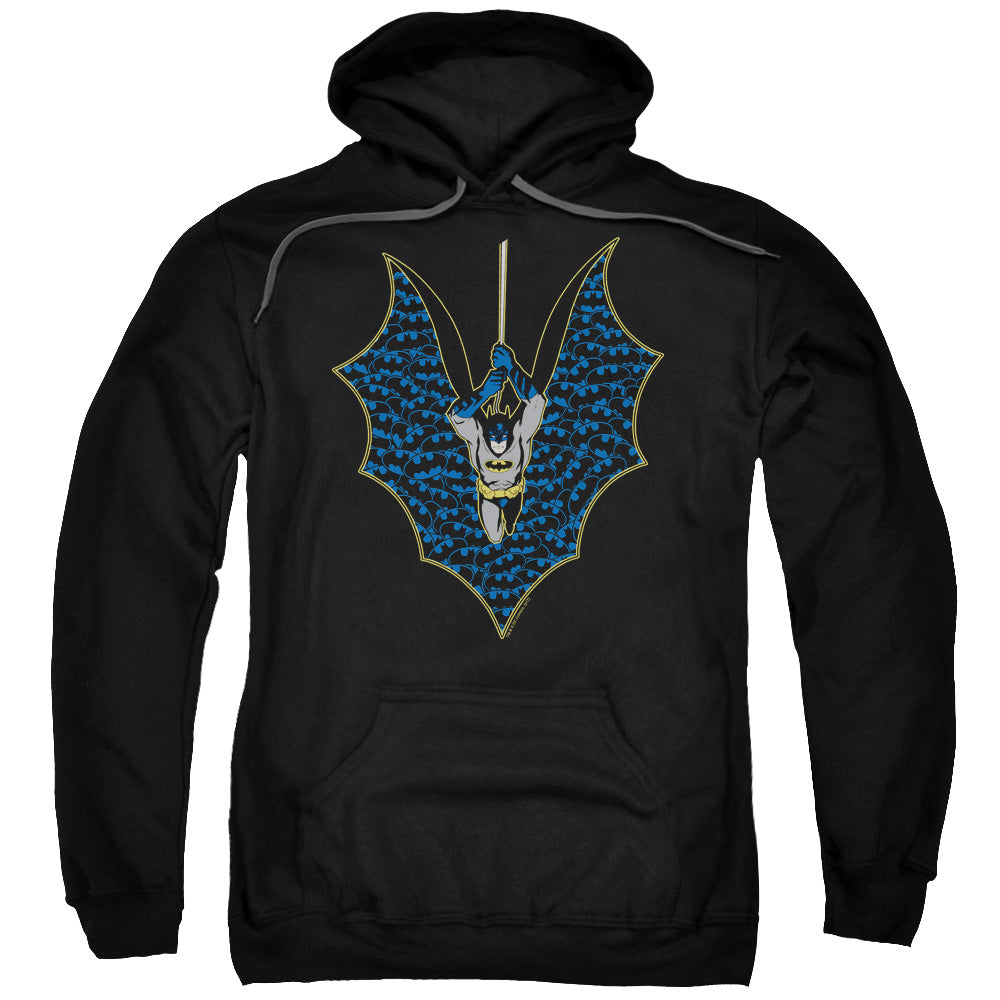 Batman Bat Fill Mens Hoodie Black Officially Licensed