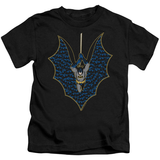 Batman Bat Fill Juvenile Kids Youth T Shirt Black Officially Licensed