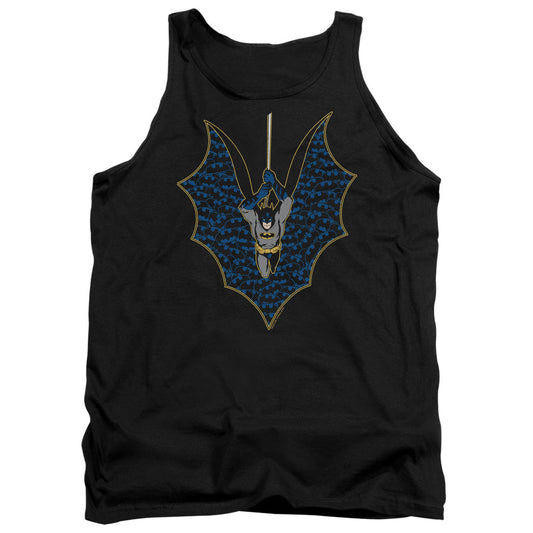 Batman Bat Fill Mens Tank Top Shirt Black Officially Licensed