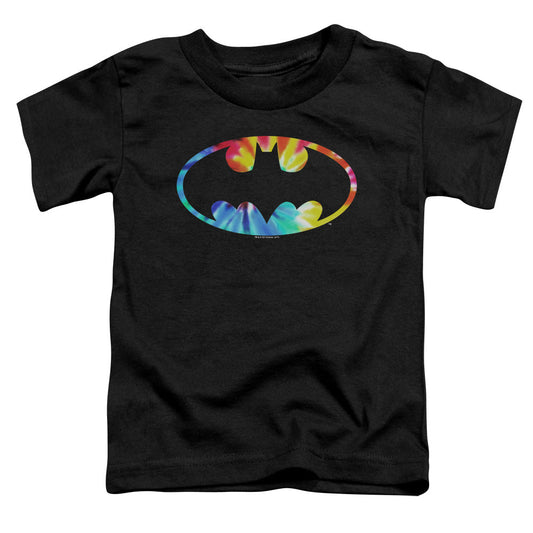 Batman Tie Dye Batman Logo Toddler Kids Youth T Shirt Black Officially Licensed