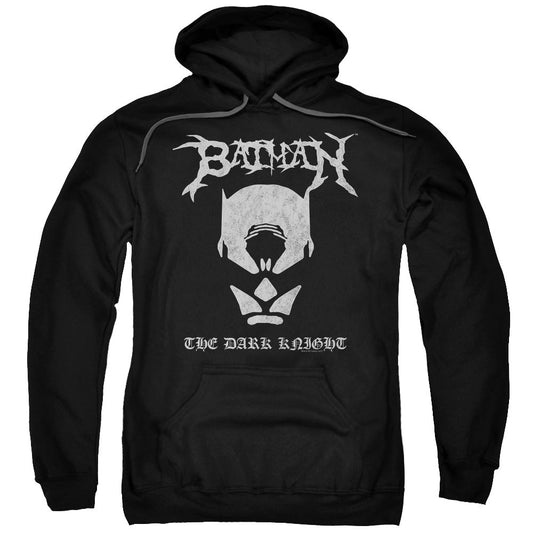 Batman Black Metal Batman Mens Hoodie Black Officially Licensed