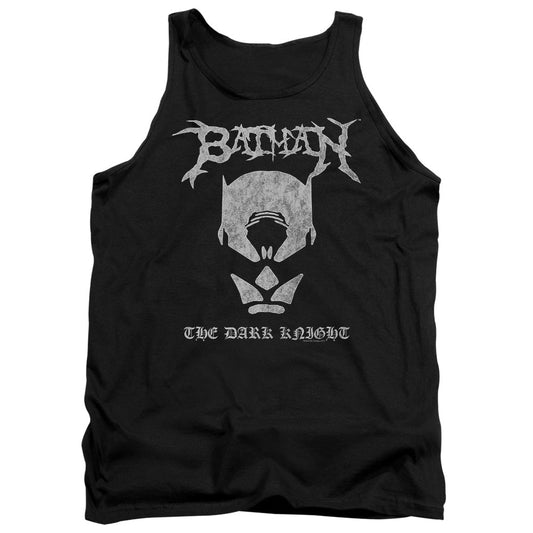 Batman Black Metal Batman Mens Tank Top Shirt Black Officially Licensed