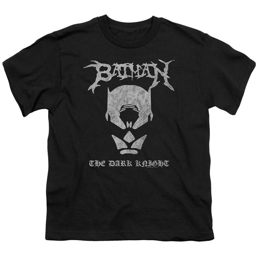 Batman Black Metal Batman Kids Youth T Shirt Black Officially Licensed