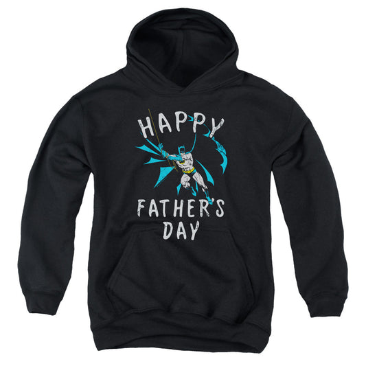 Batman Fathers Day Kids Youth Hoodie Black Officially Licensed