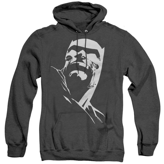 Batman Dkr Head Heather Mens Hoodie Black Officially Licensed