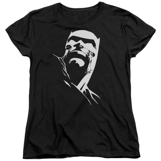 Batman Dkr Head Womens T Shirt Black Officially Licensed