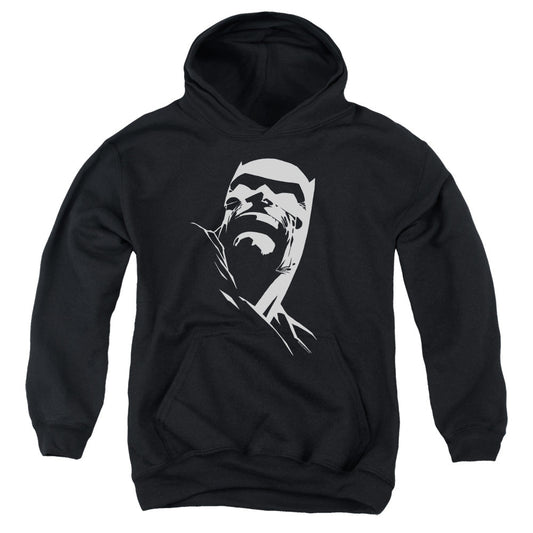 Batman Dkr Head Kids Youth Hoodie Black Officially Licensed