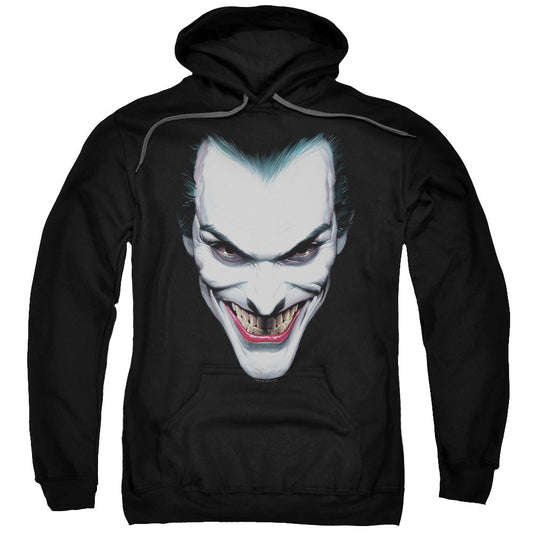 Batman Joker Portrait Mens Hoodie Black Officially Licensed