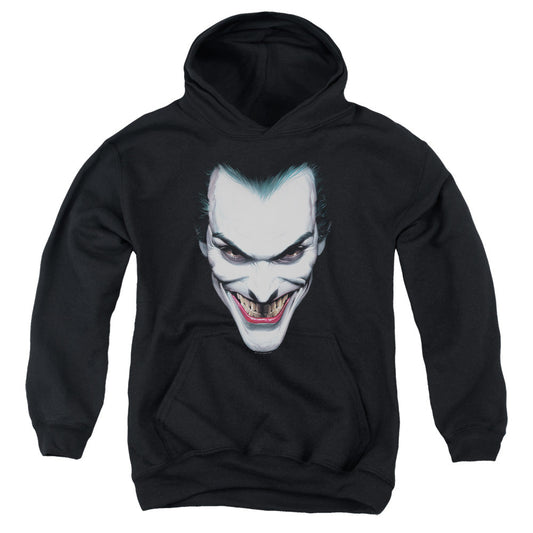 Batman Joker Portrait Kids Youth Hoodie Black Officially Licensed