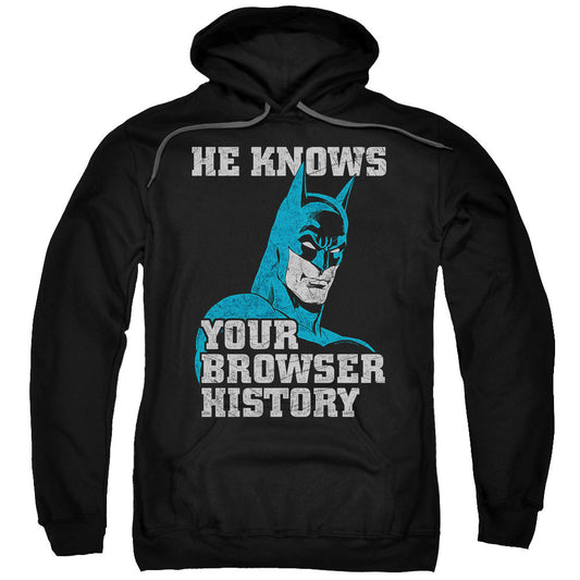 Batman Batman Knows Mens Hoodie Black Officially Licensed