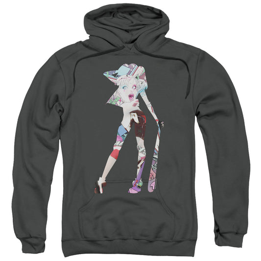 Batman Scene Inside Mens Hoodie Charcoal Officially Licensed