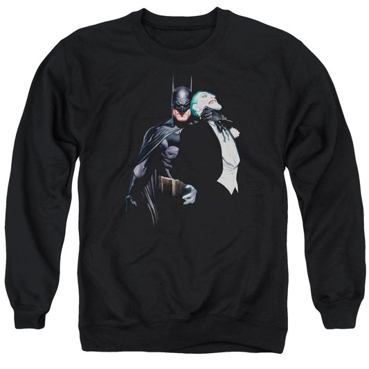 Batman Joker Choke Mens Crewneck Sweatshirt Black