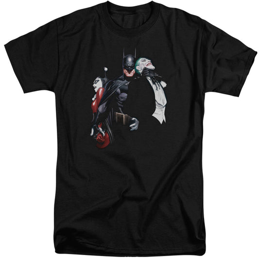 Batman Joker Harley Choke Mens Tall T Shirt Black Officially Licensed