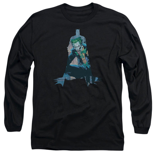 Batman Scene Inside Mens Long Sleeve Shirt Black Officially Licensed