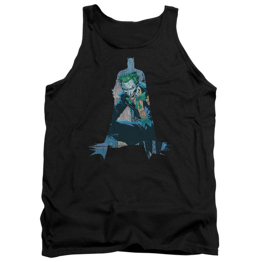 Batman Scene Inside Mens Tank Top Shirt Black Officially Licensed