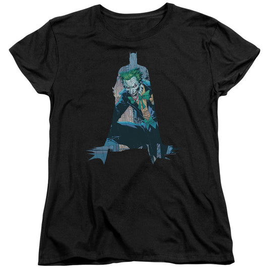 Batman Scene Inside Womens T Shirt Black Officially Licensed