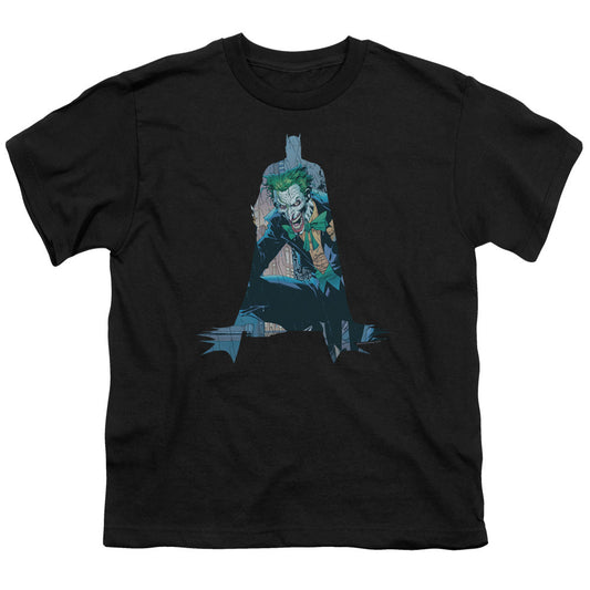 Batman Scene Inside Kids Youth T Shirt Black Officially Licensed