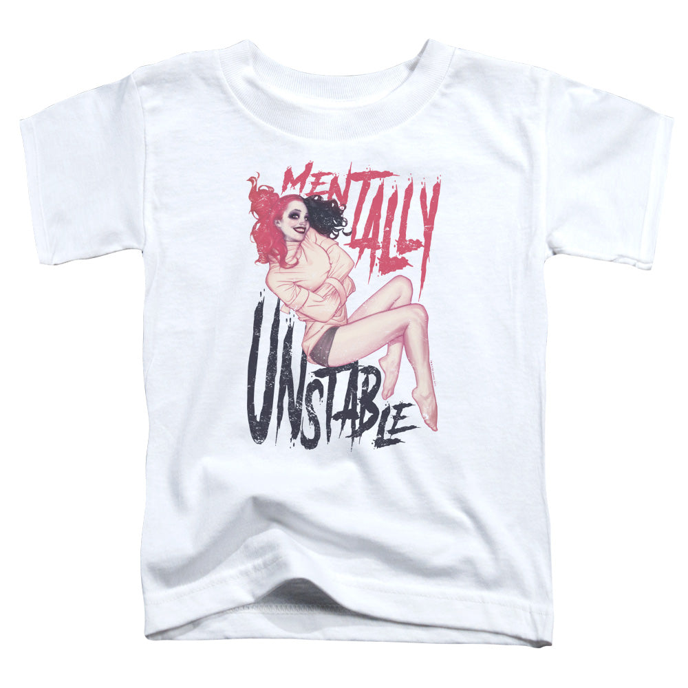 Batman Unstable Toddler Kids Youth T Shirt White Officially Licensed