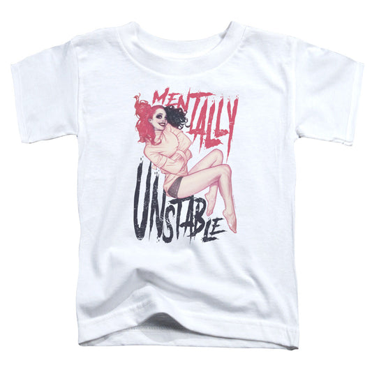 Batman Unstable Toddler Kids Youth T Shirt White Officially Licensed