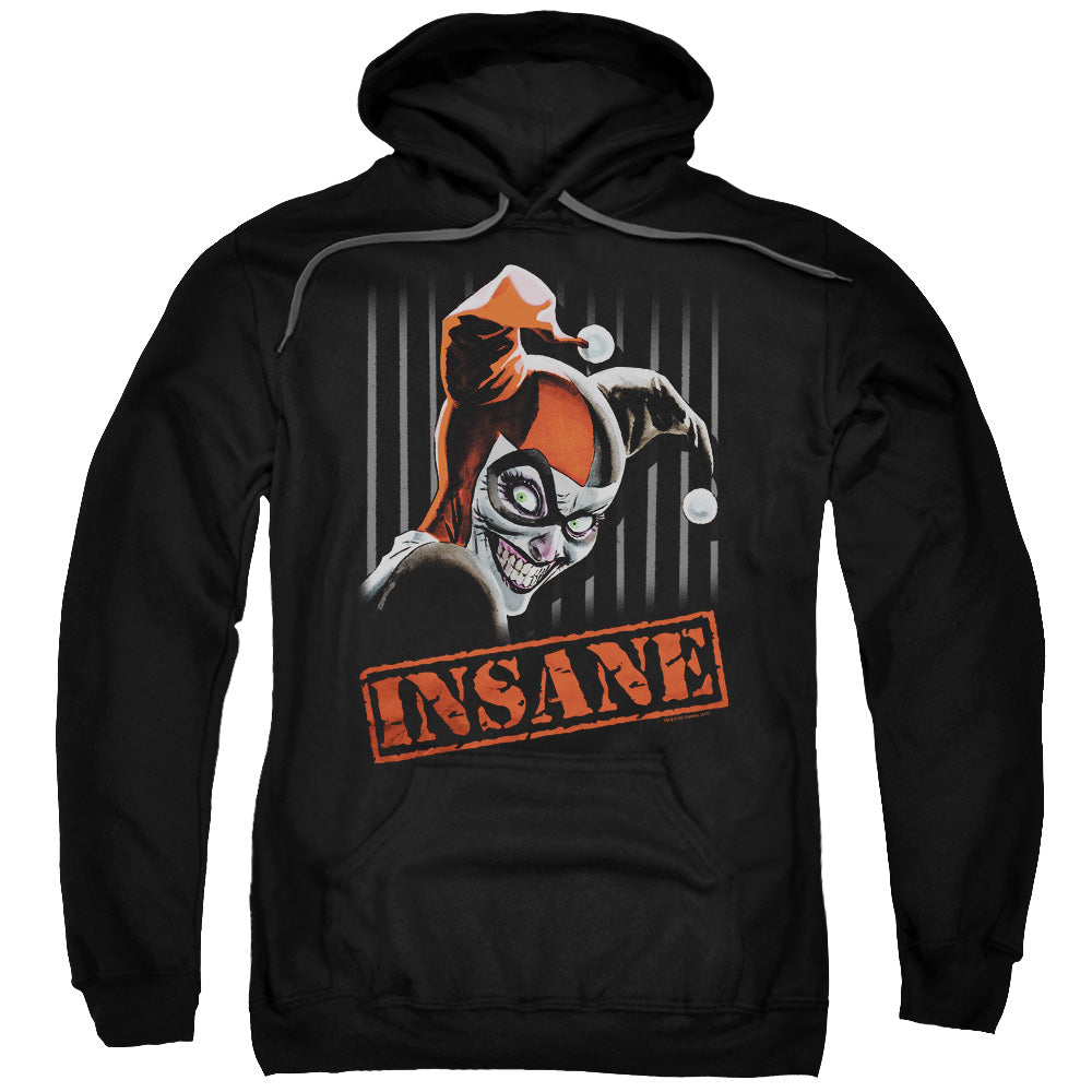 Batman Insane Mens Hoodie Black Officially Licensed